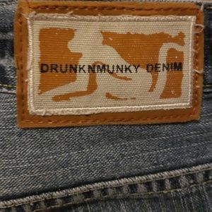 Mens authentic drunknmunky jeans 34W 34L